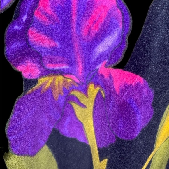 Carole Little Sport Tunic Iris Floral Size Small Fits Like a S-L Vintage - Picture 4 of 6